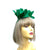 Green Fascinator Headband with Feather Petals & Diamanté-Fascinators Direct