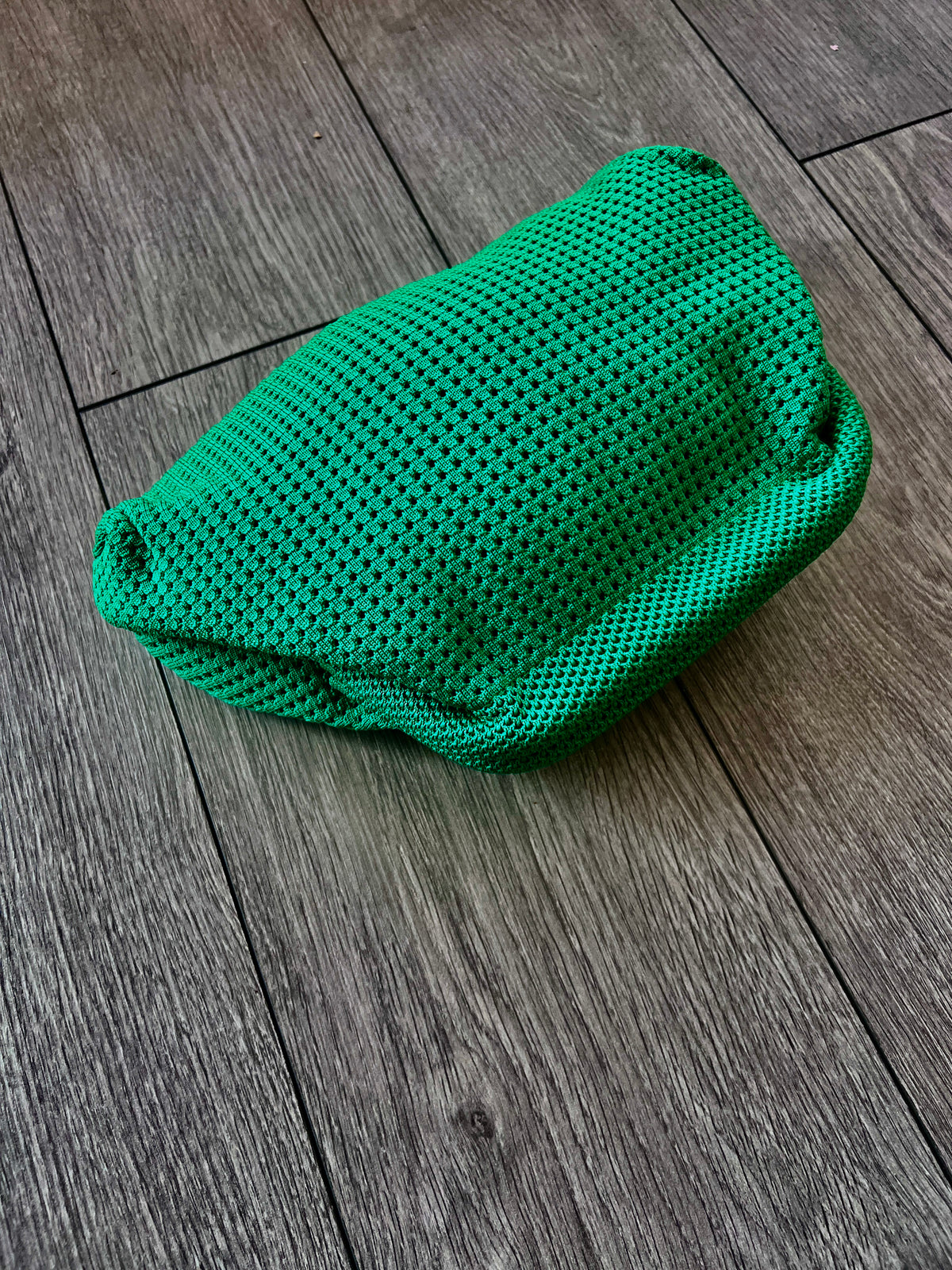 Green Hand Crochet Clutch Bag-Fascinators Direct