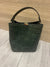 Green Luxury Croc Bucket Shoulder Handbag-Fascinators Direct