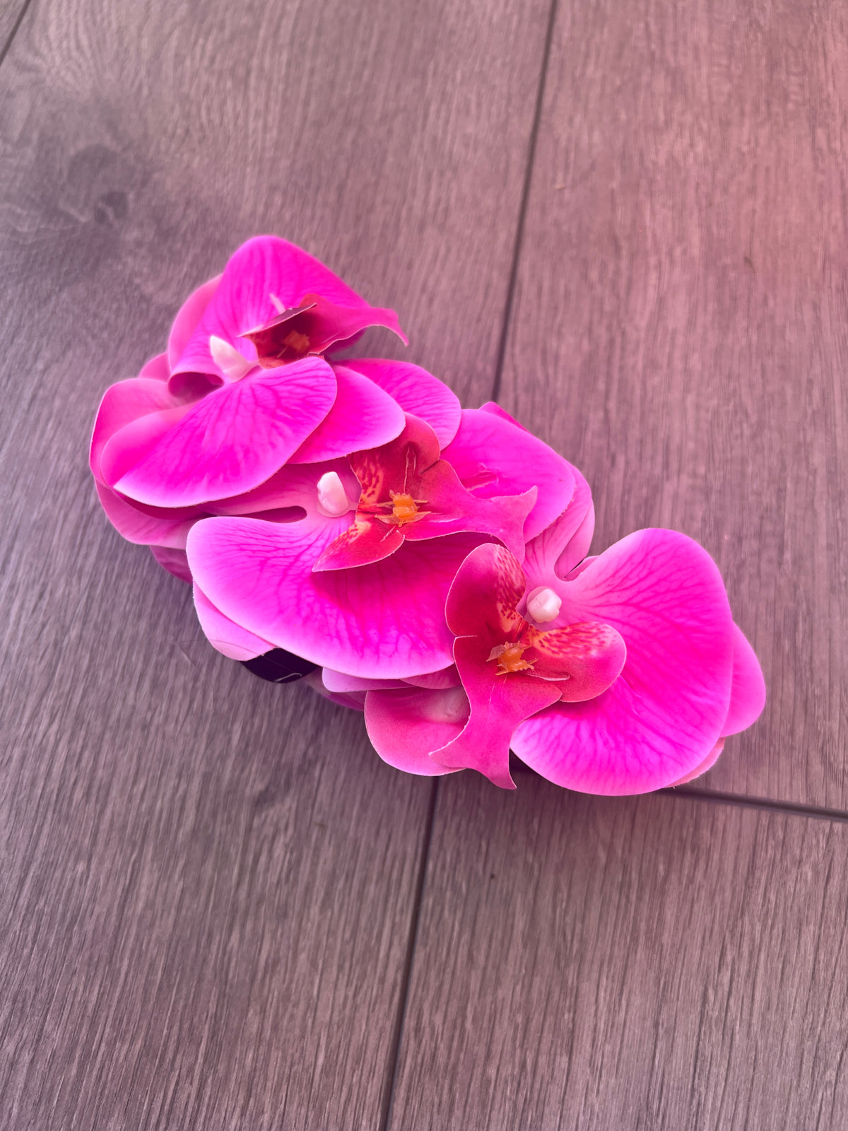 Hot Pink Orchid Hair Claw-Fascinators Direct