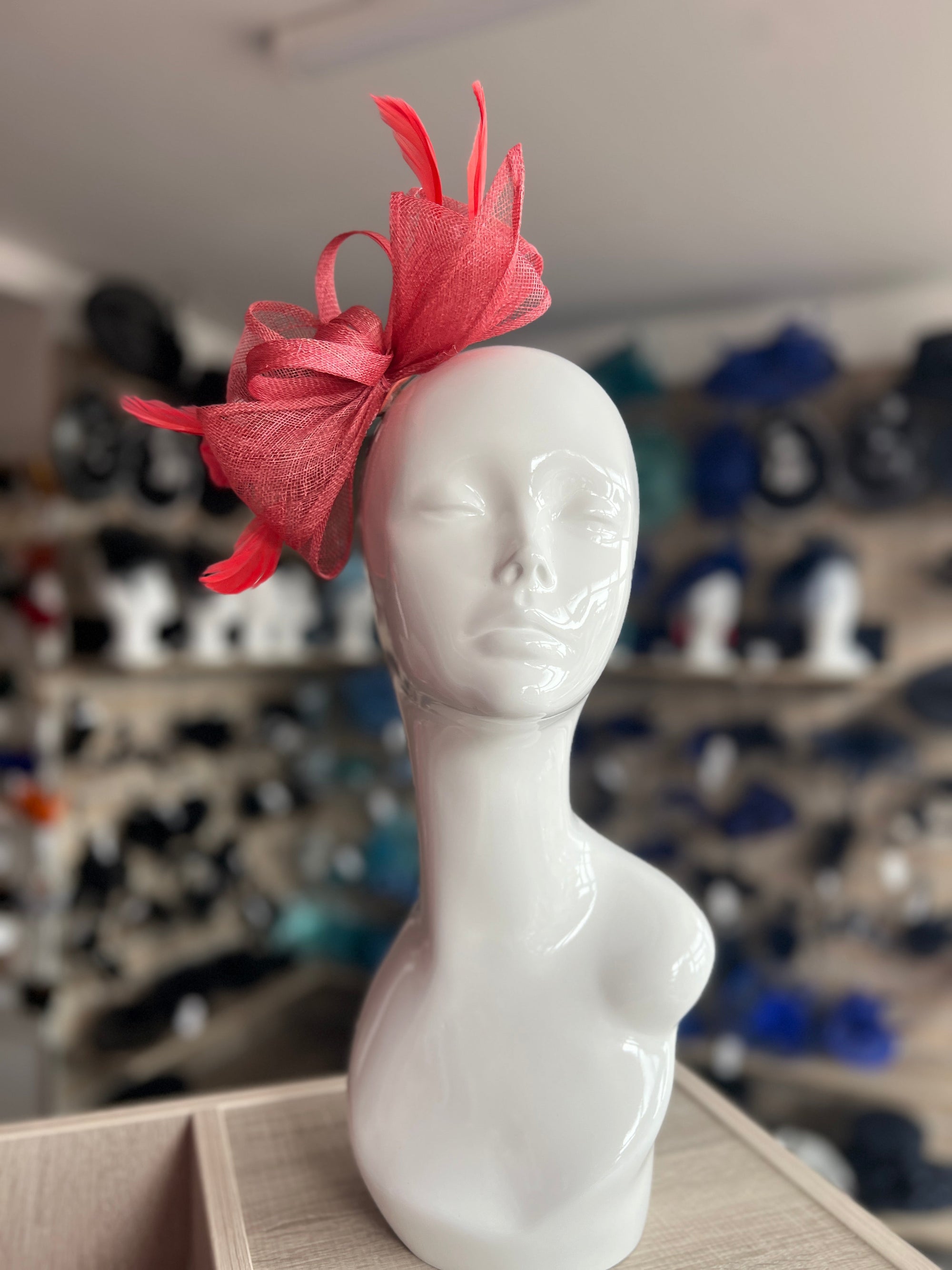 Isobel Coral Fascinator Headband-Fascinators Direct