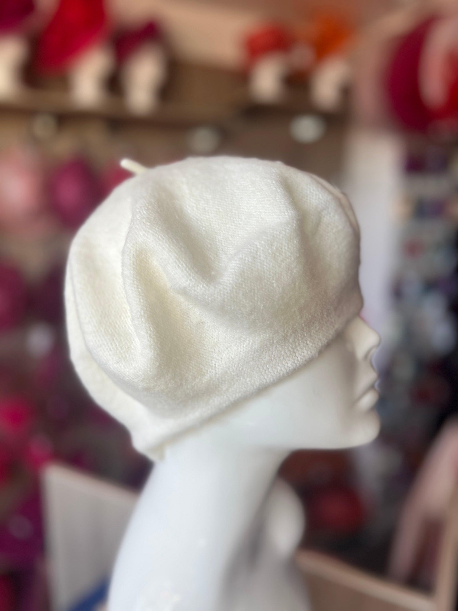 Ivory Beret Hat-Fascinators Direct