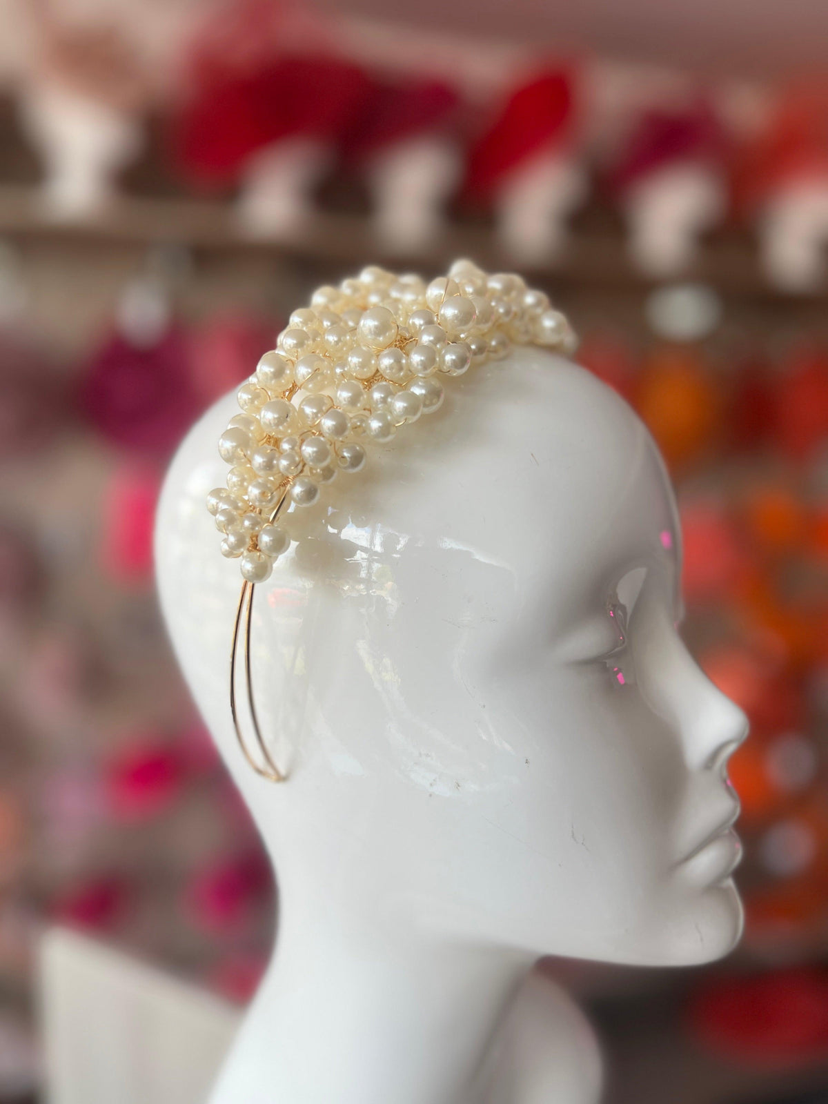 Ivory Pearl Headband Fascinator-Fascinators Direct