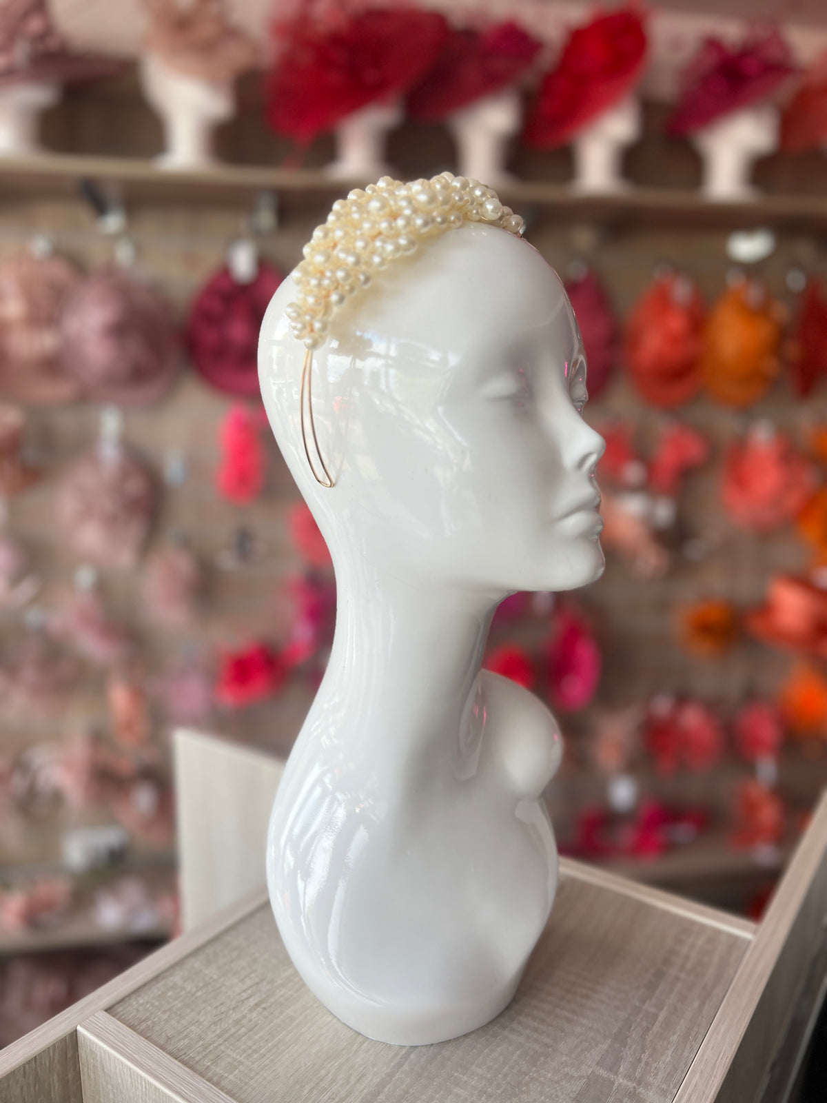 Ivory Pearl Headband Fascinator-Fascinators Direct