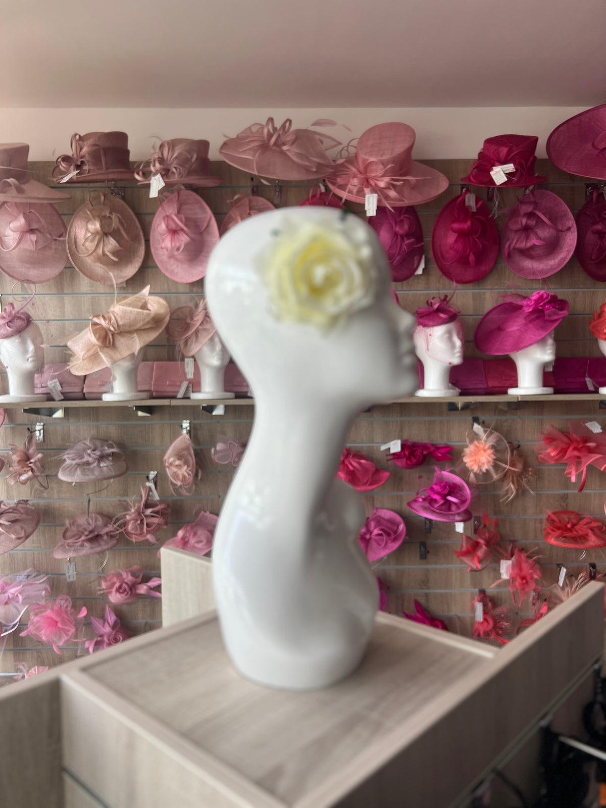 Ivory Rose Hair Clip-Fascinators Direct