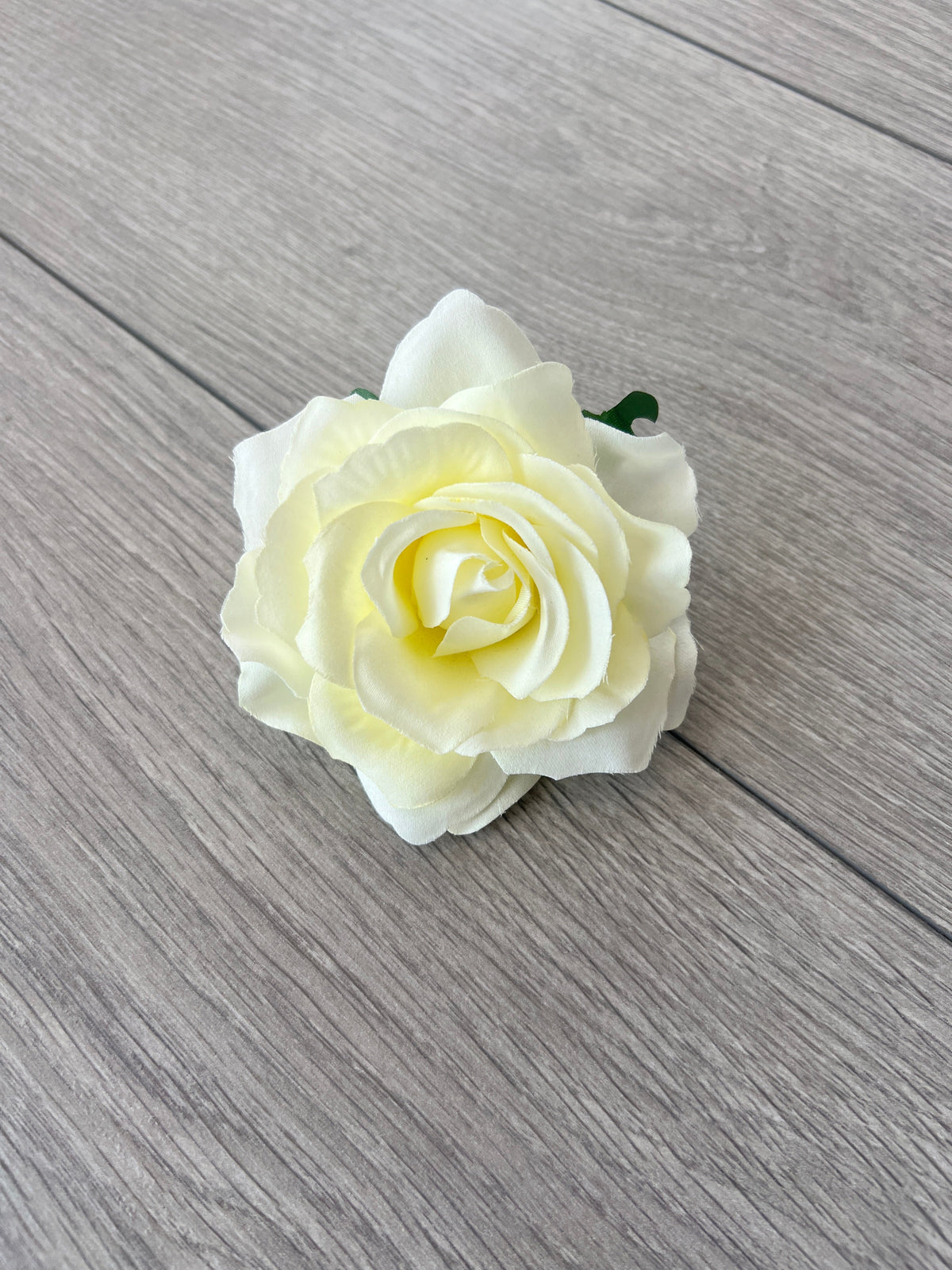 Ivory Rose Hair Clip-Fascinators Direct