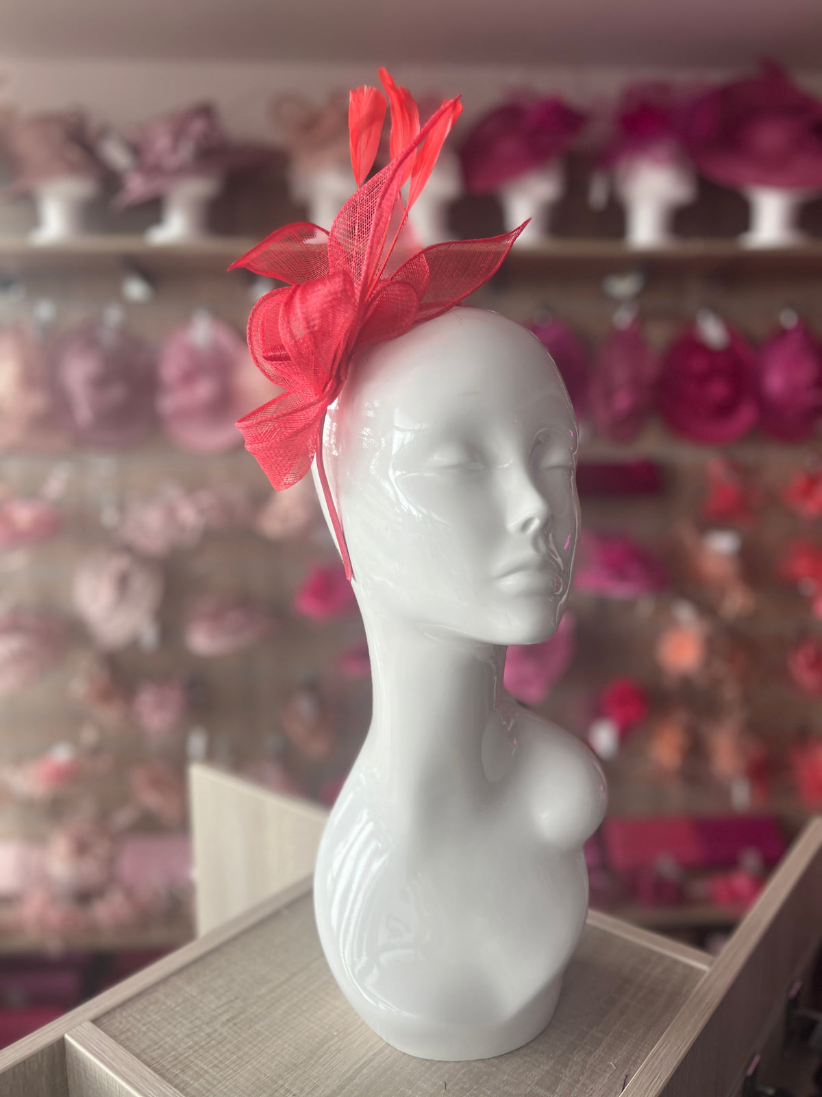 Juliet Coral Fascinator Headband-Fascinators Direct