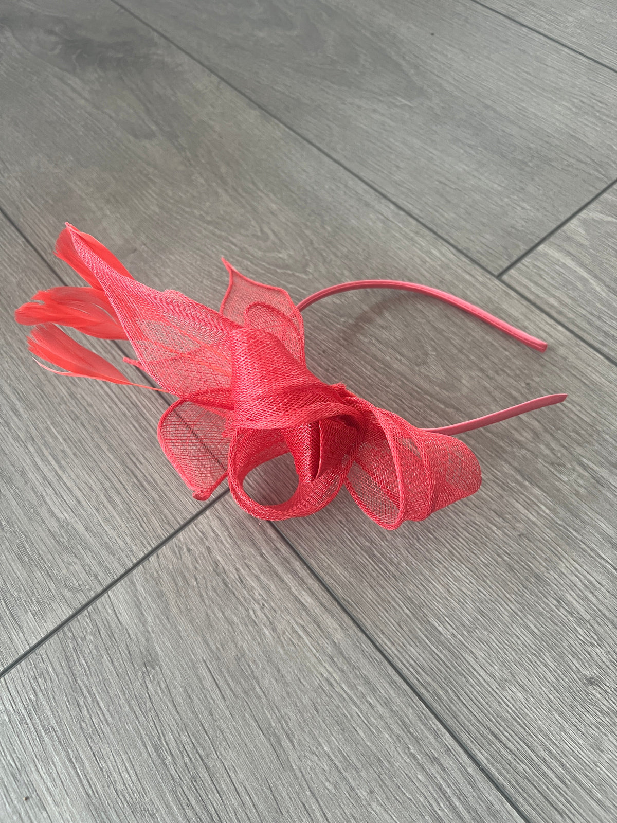 Juliet Coral Fascinator Headband-Fascinators Direct