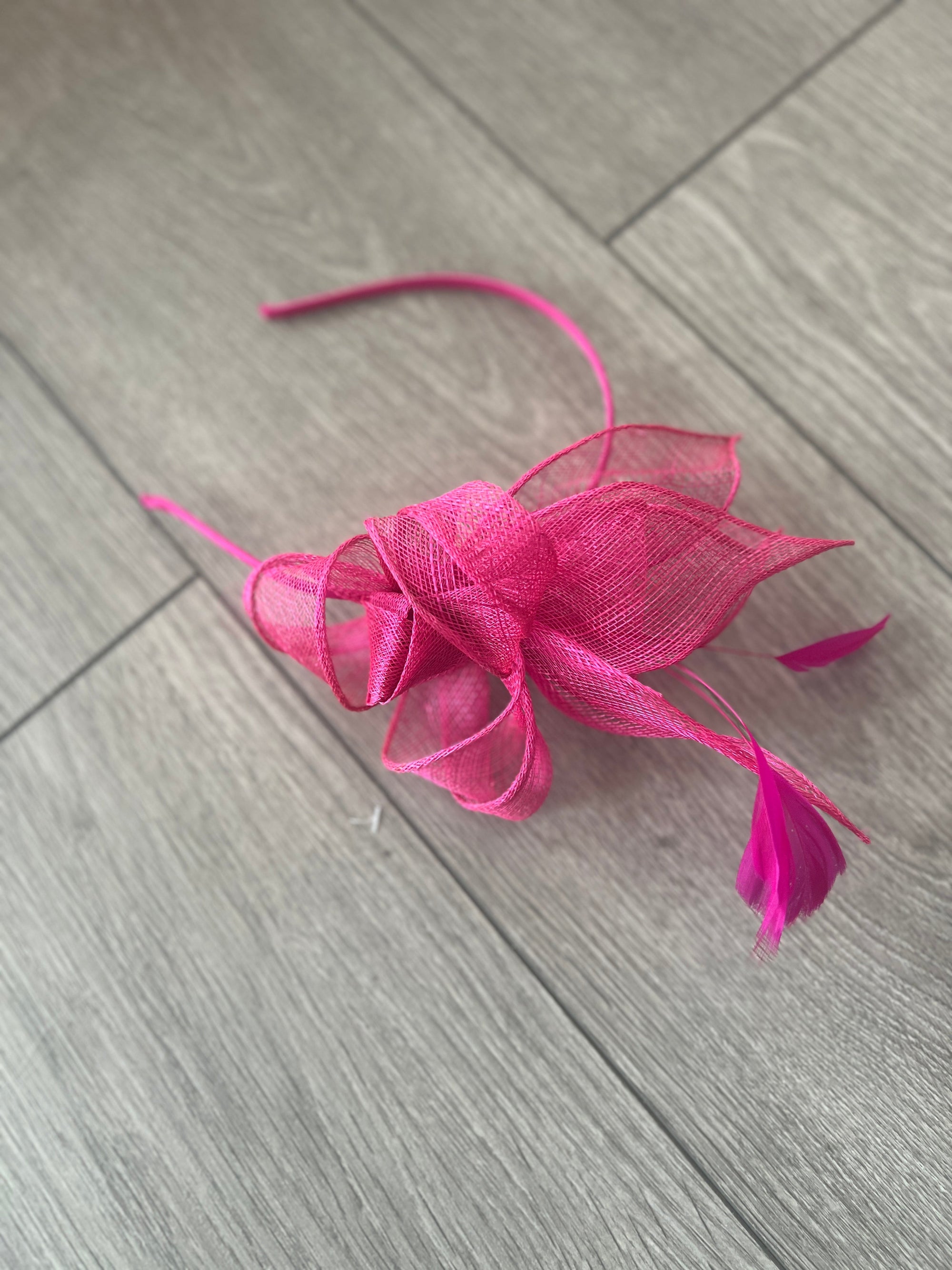 Juliet Fuchsia Fascinator Headband-Fascinators Direct