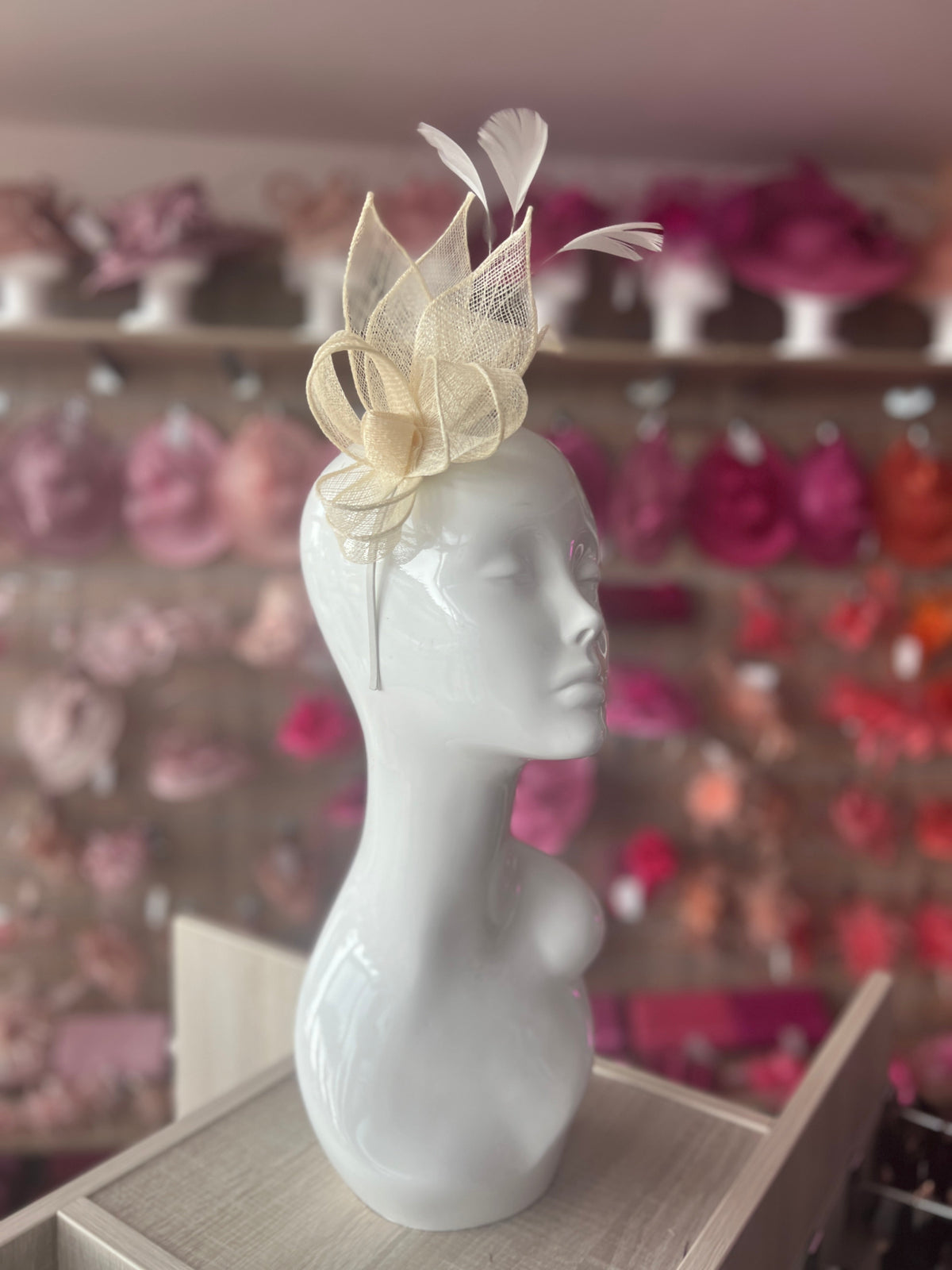 Juliet Ivory Fascinator Headband-Fascinators Direct