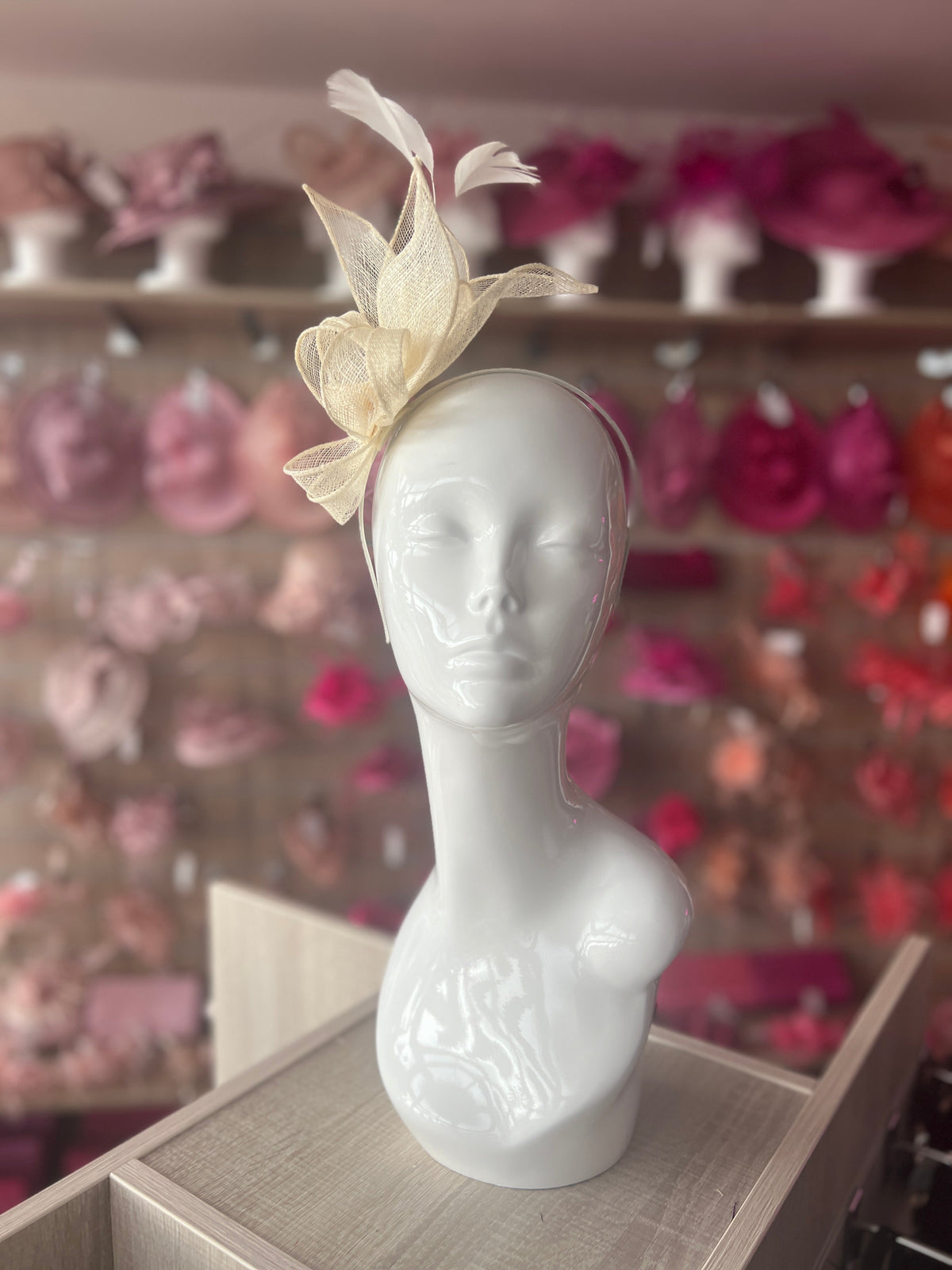 Juliet Ivory Fascinator Headband-Fascinators Direct