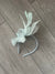 Juliet Light Blue Fascinator Headband-Fascinators Direct