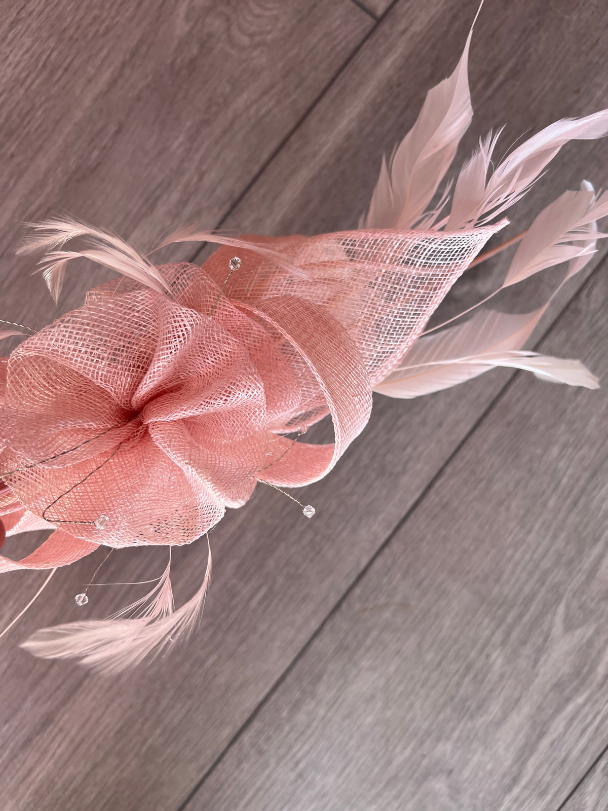 Large Candy Fascinator with Quills &amp; Crystal Stamens-Fascinators Direct