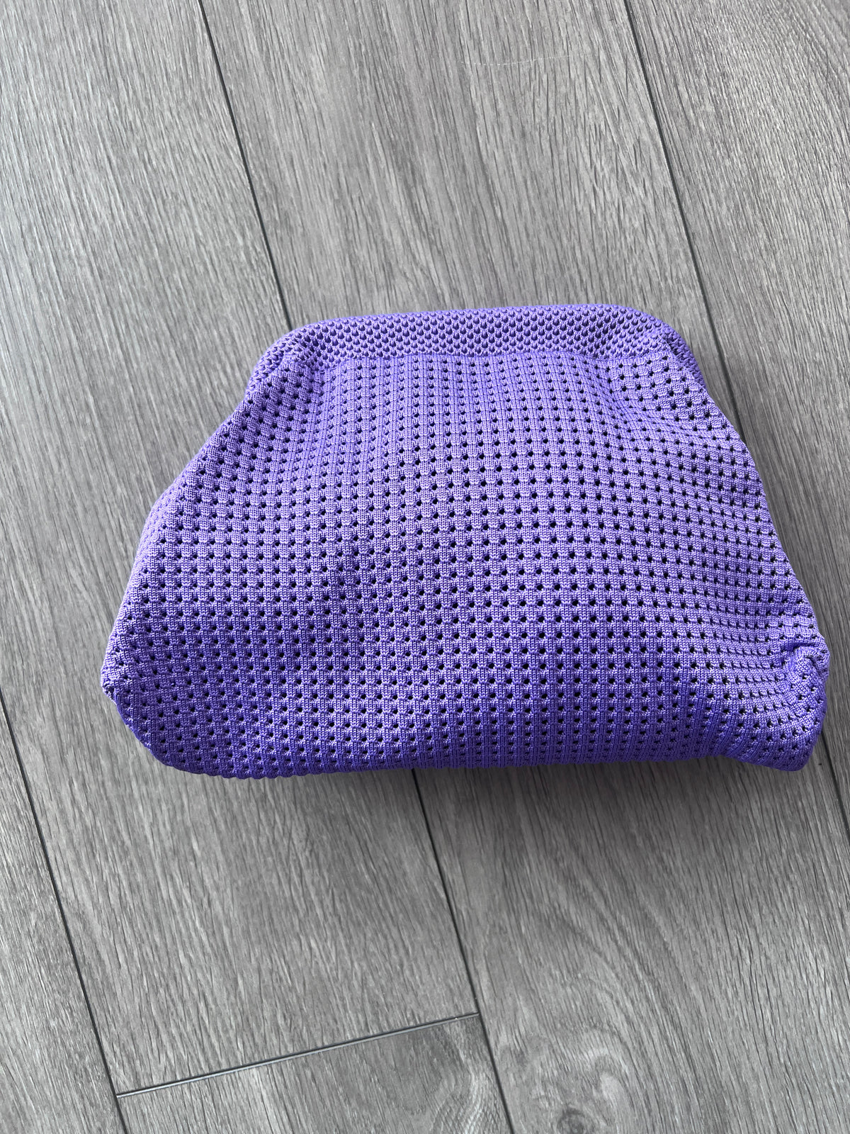 Lavender Hand Crochet Clutch Bag-Fascinators Direct