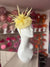 Lemon Pillbox Fascinator With Feather Flowers & Feather Quill-Fascinators Direct