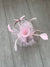 Light Pink Diamante Flower Fascinator With Feathers-Fascinators Direct