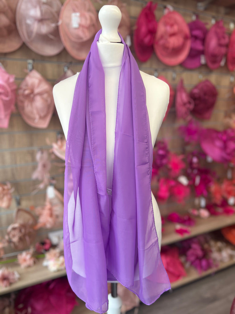 lilac chiffon shawl