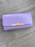 Lilac Clutch Bag With Gold Turn Lock-Fascinators Direct