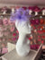 Lilac Diamante Fascinator With Ruched Crinoline & Feathers-Fascinators Direct