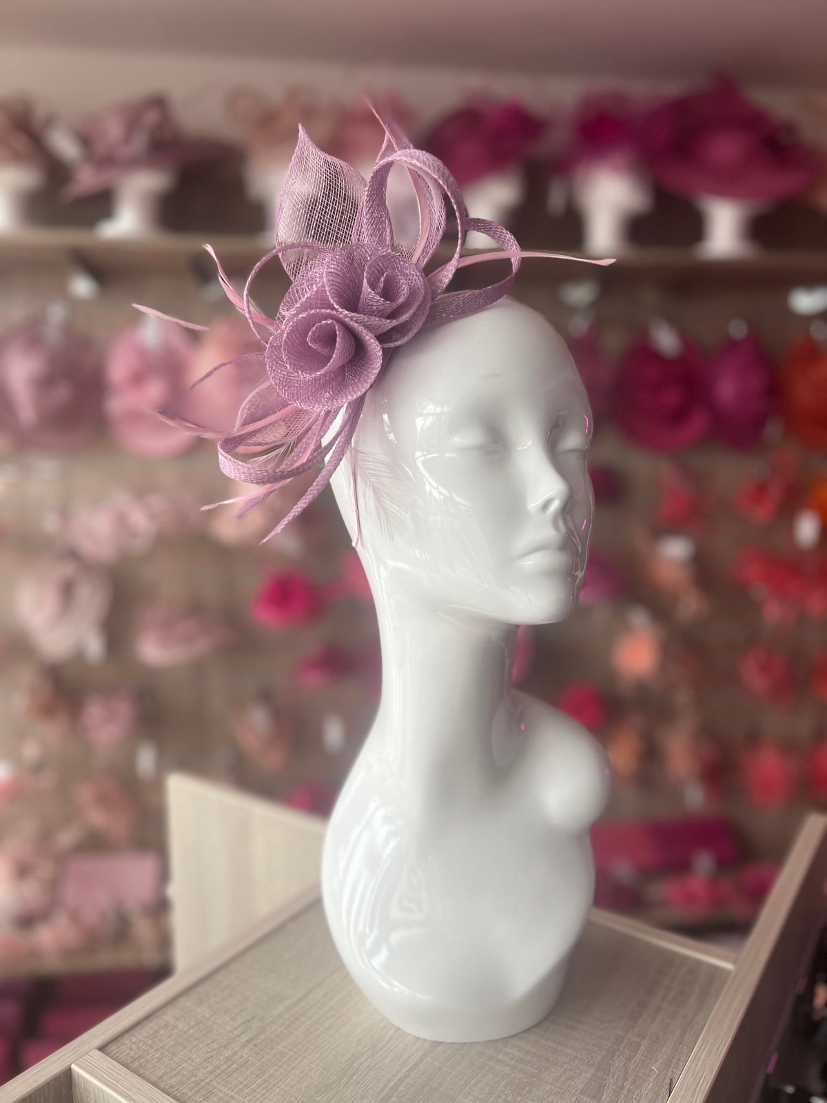 Lilac Flower Fascinator Headband-Fascinators Direct