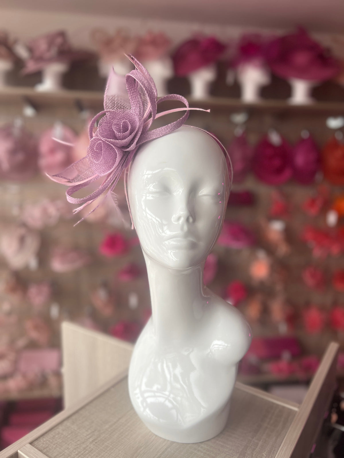 Lilac Flower Fascinator Headband-Fascinators Direct