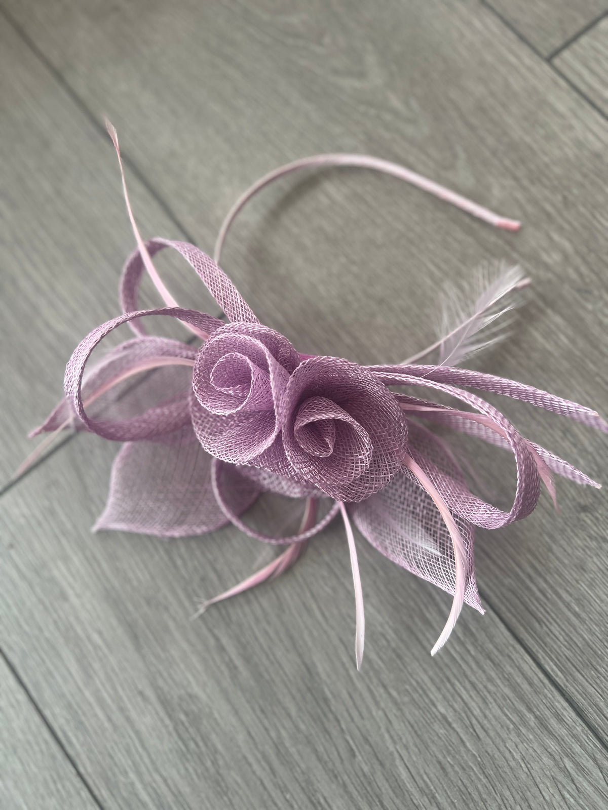 Lilac Flower Fascinator Headband-Fascinators Direct