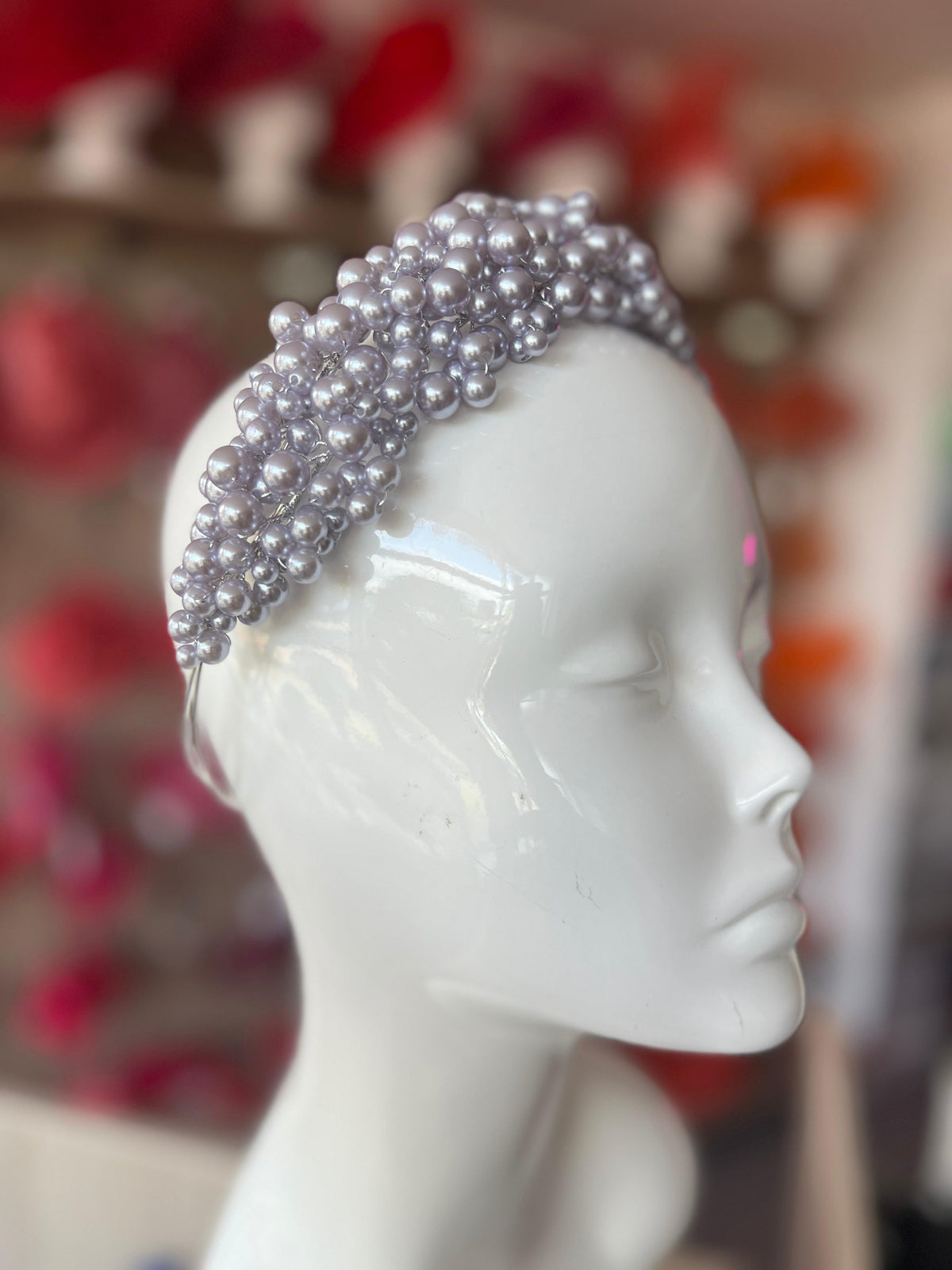 Lilac Pearl Headband Fascinator-Fascinators Direct
