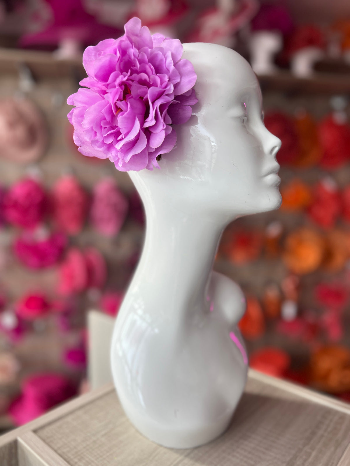 Lilac Peony Hair flower-Fascinators Direct