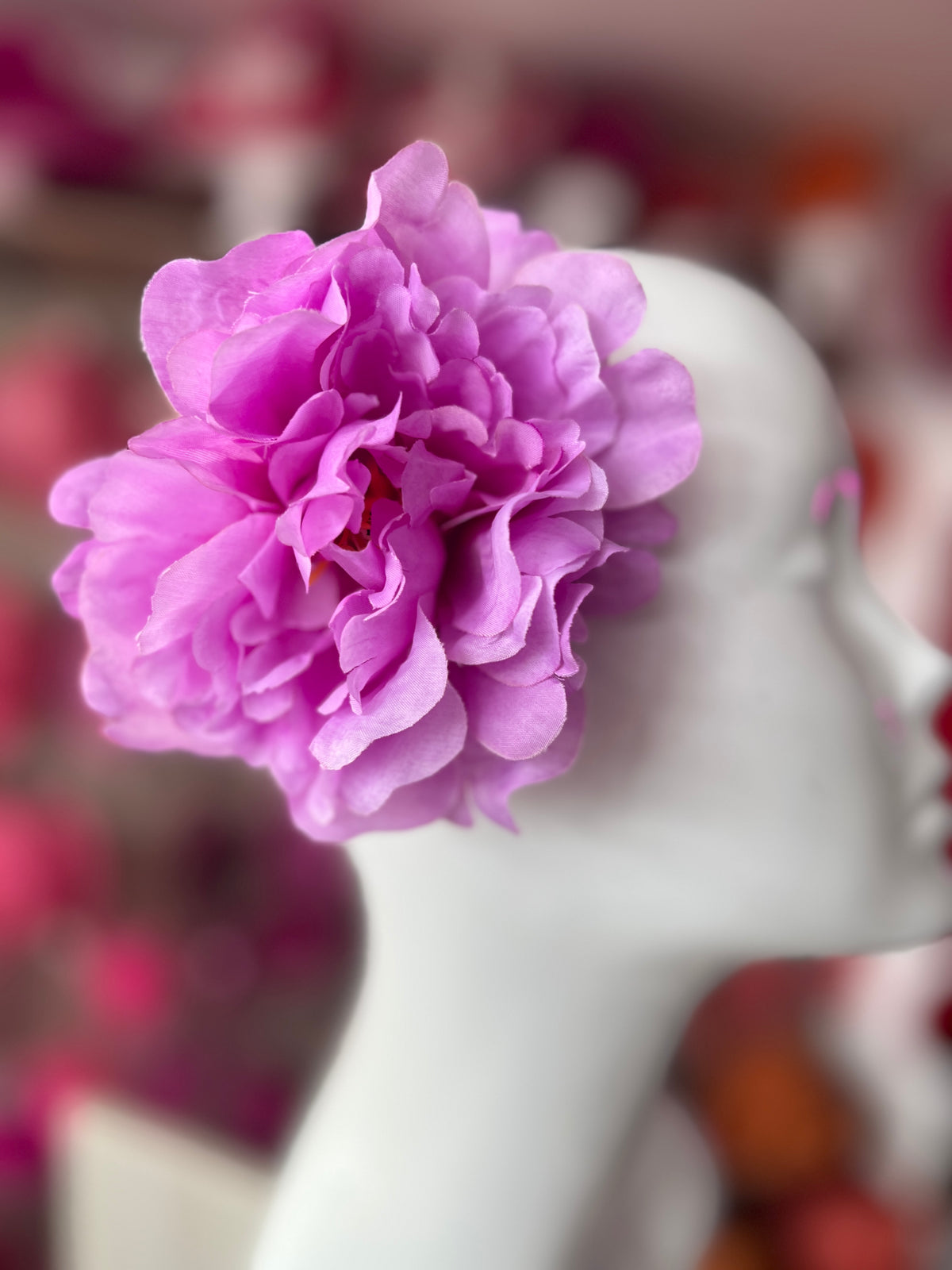 Lilac Peony Hair flower-Fascinators Direct