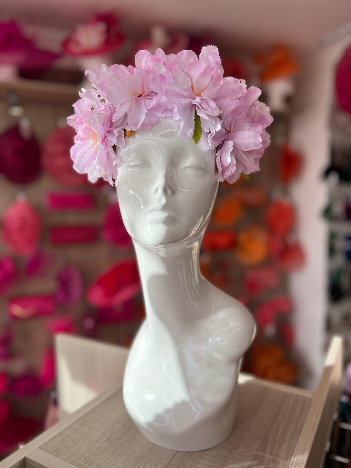 Lilac Peony flower Crown Headband-Fascinators Direct