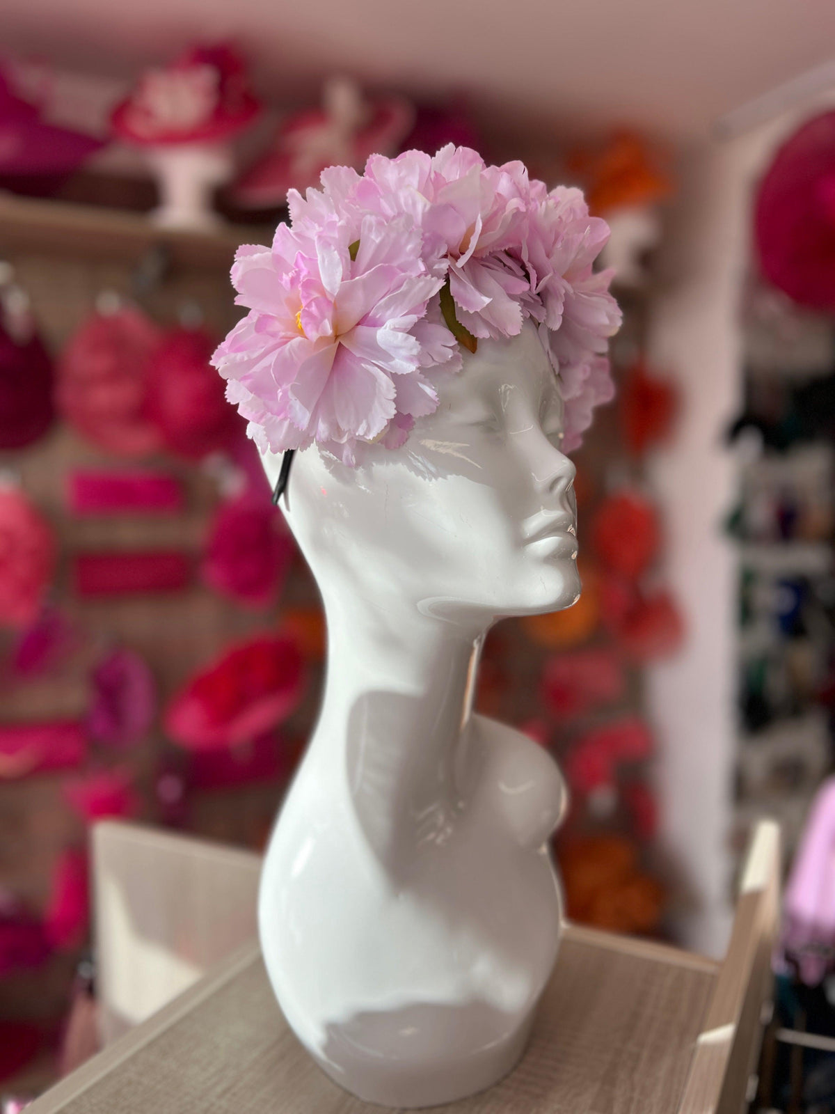 Lilac Peony flower Crown Headband-Fascinators Direct
