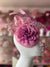 Lilac Pillbox Fascinator Hat with Dahlia Flower & Netting-Fascinators Direct