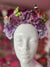 Lilac Vintage Flower Headband With Butterflies-Fascinators Direct