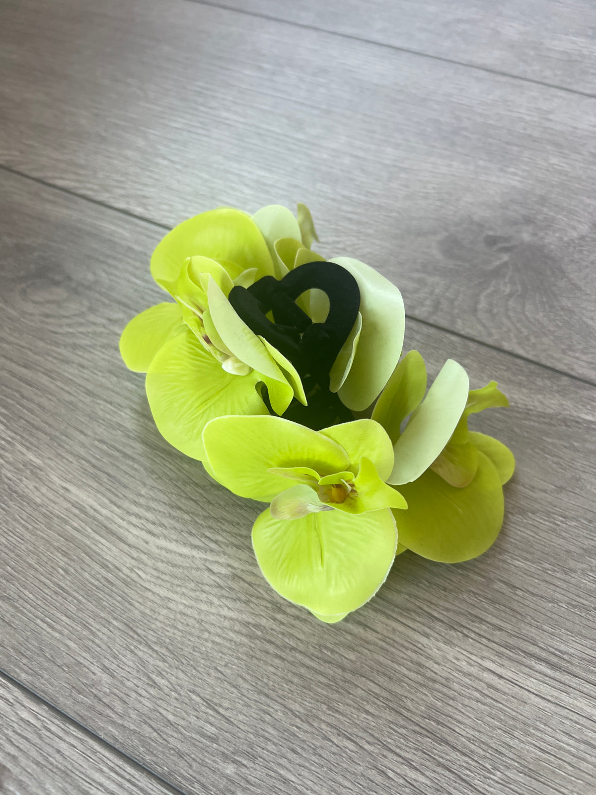 Lime Green Orchid Hair Claw-Fascinators Direct