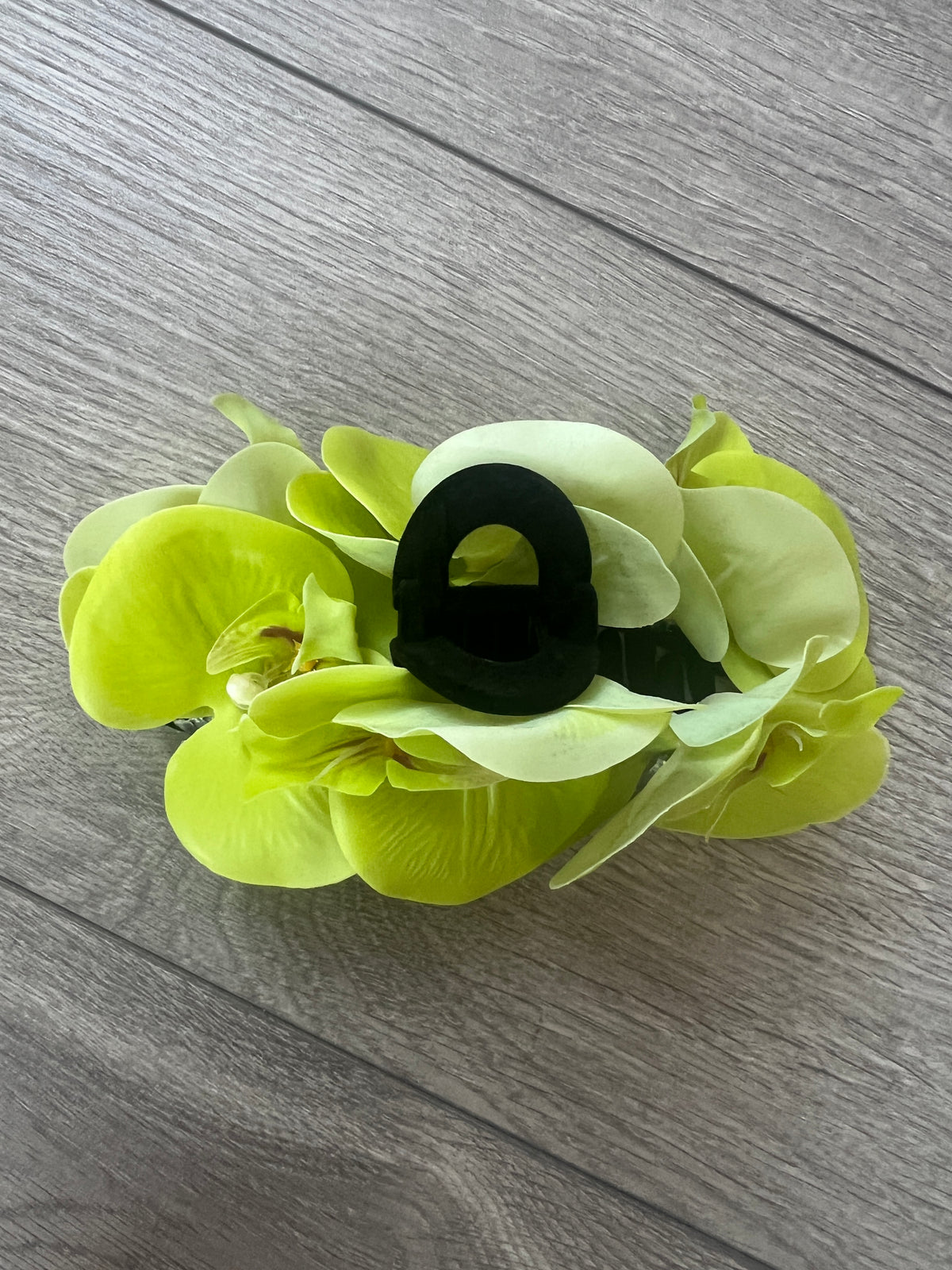 Lime Green Orchid Hair Claw-Fascinators Direct