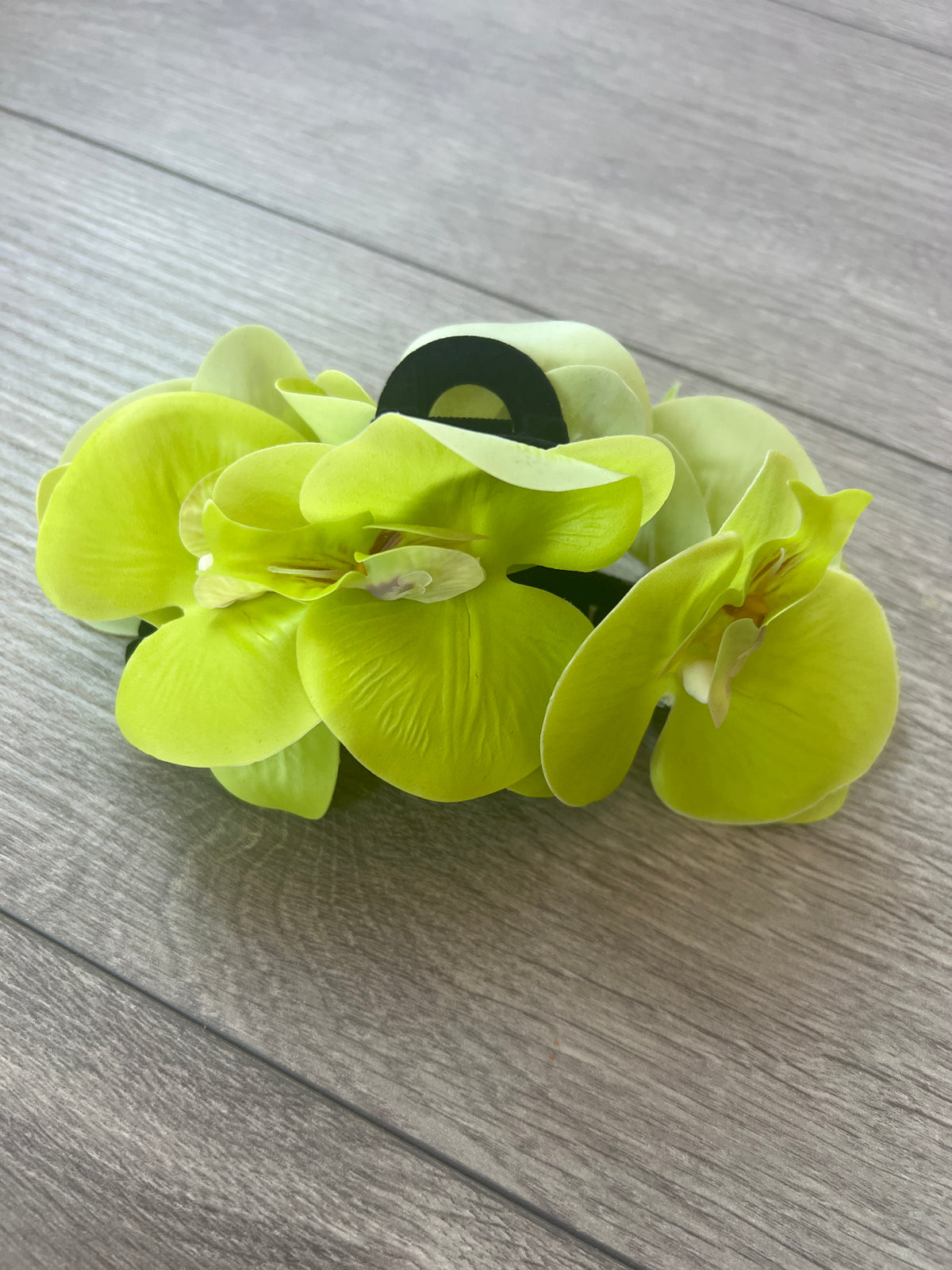 Lime Green Orchid Hair Claw-Fascinators Direct