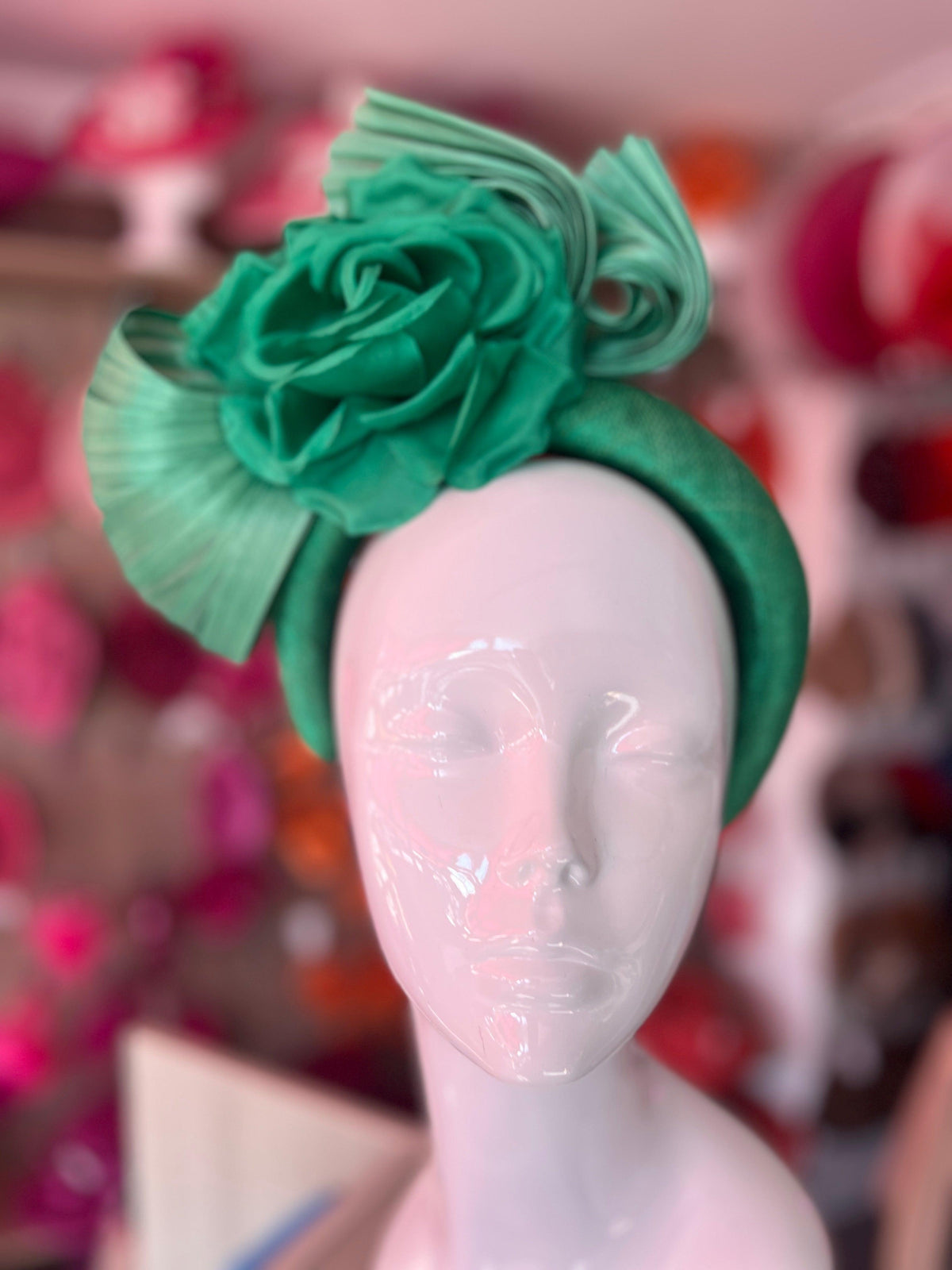 Luxury Bow with Flower Headband Fascinator- Fern-Fascinators Direct