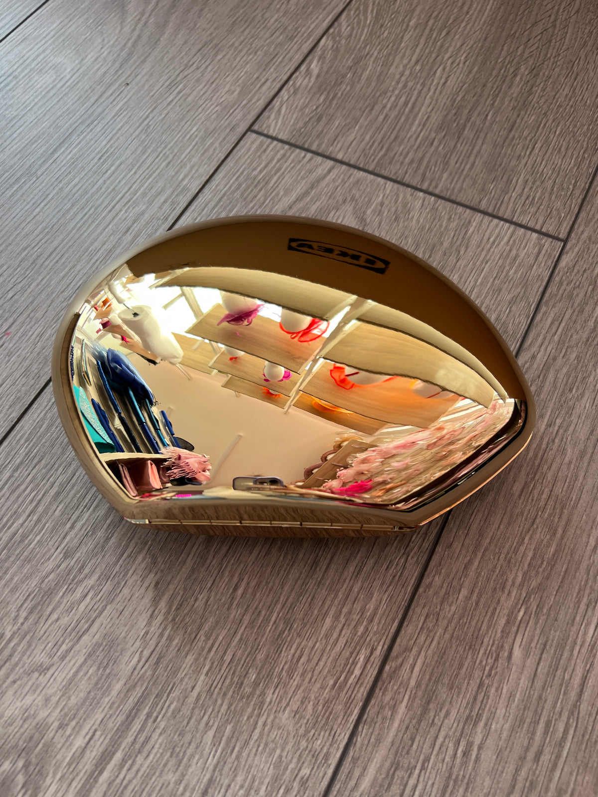 Luxury Chrome Gold Shell Shaped Clutch Bag-Fascinators Direct