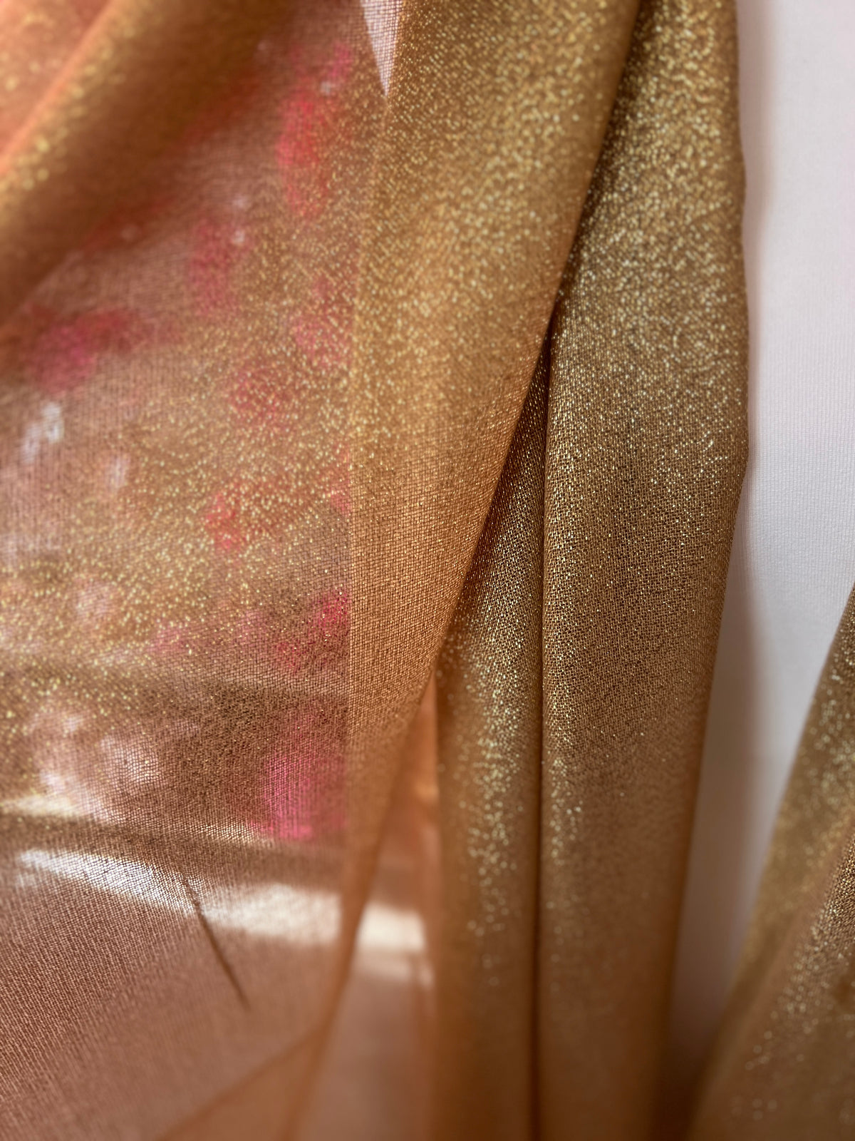 Luxury Dark Gold &amp; Light Gold Shimmer Scarf-Fascinators Direct