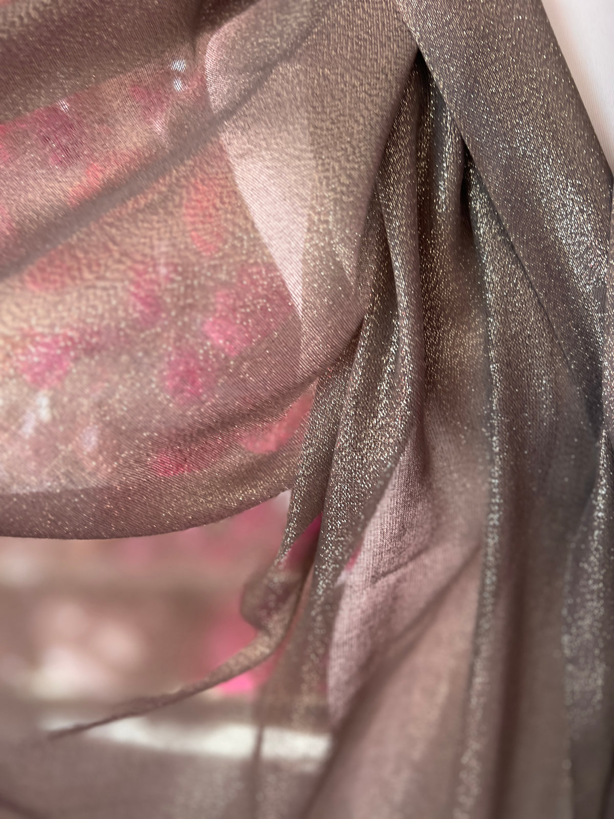 Luxury Light Grey &amp; Silver Shimmer Scarf-Fascinators Direct