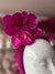 Magenta Orchid Flower Chunky Headband Fascinator-Fascinators Direct