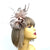 Metallic Beige Hair Fascinator with Diamanté & Feather Flower-Fascinators Direct