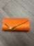 Metallic Clutch Bag With Gold Trim- Orange-Fascinators Direct