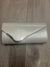 Metallic Clutch Bag With Silver Trim- Silver-Fascinators Direct