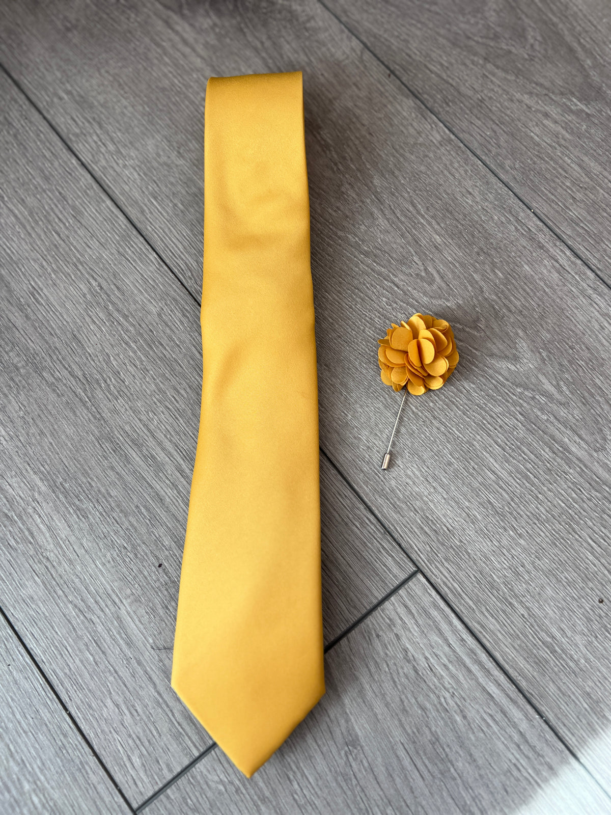 Mustard Men’s Classic Tie &amp; Pin-Fascinators Direct