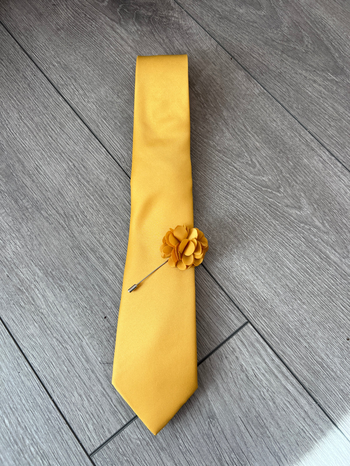 Mustard Men’s Classic Tie &amp; Pin-Fascinators Direct