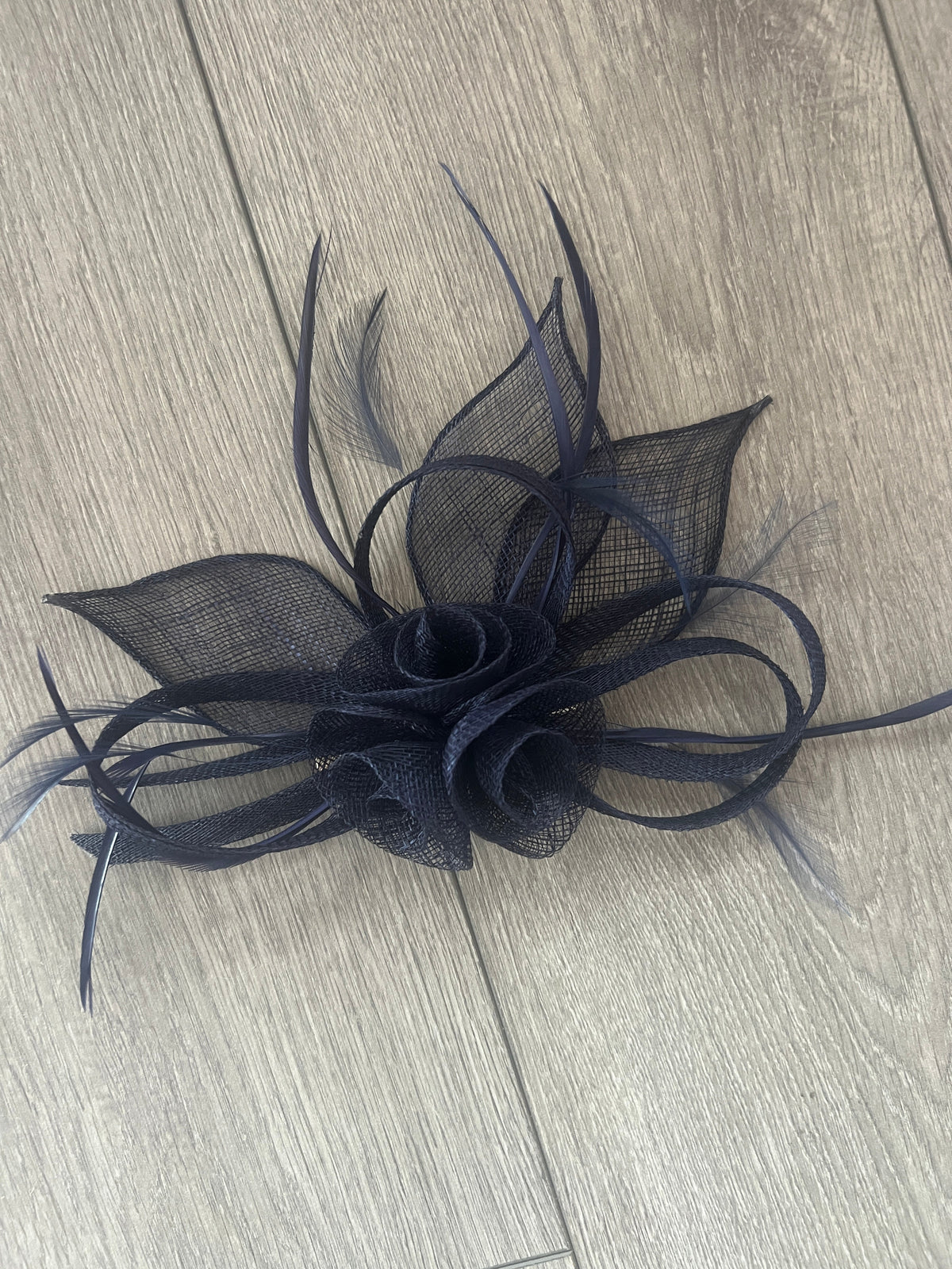 Navy Flower Fascinator Headband-Fascinators Direct