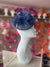 Navy Pillbox Fascinator With Flower-Fascinators Direct