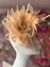 Nude Disc Fascinator With Bendable Feather-Fascinators Direct