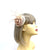 Nude Fascinator with Lily Flower & Feathers-Fascinators Direct